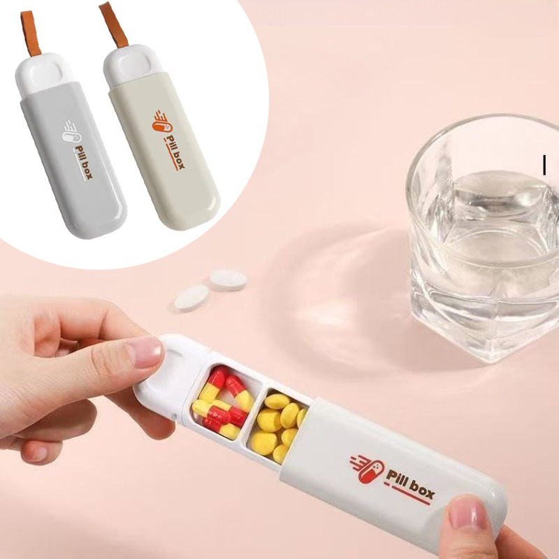 Health & Wellness Unlimited - 휴대용 다채로운 색상의 3칸 분리형 약