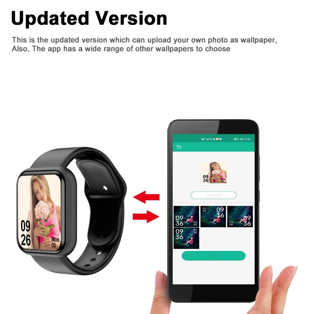 스마트 워치 남녀공용 스포츠 모드 음악 제어 칼로리 거 - Health Wellness Bracelet 리뷰 및 가격