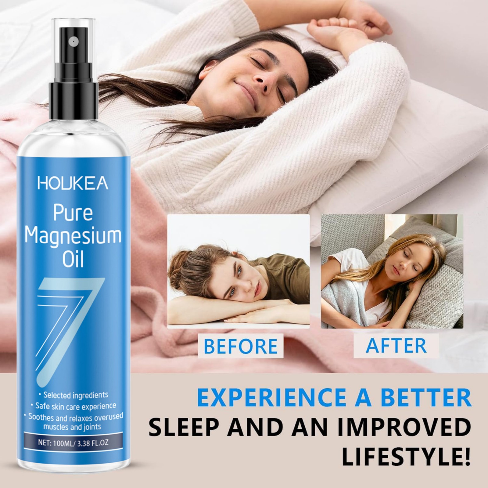 순수 마그네슘 오일 스프레이 100ml, 피로한 근육  - Bath Salts Magnesium 리뷰 및 가격