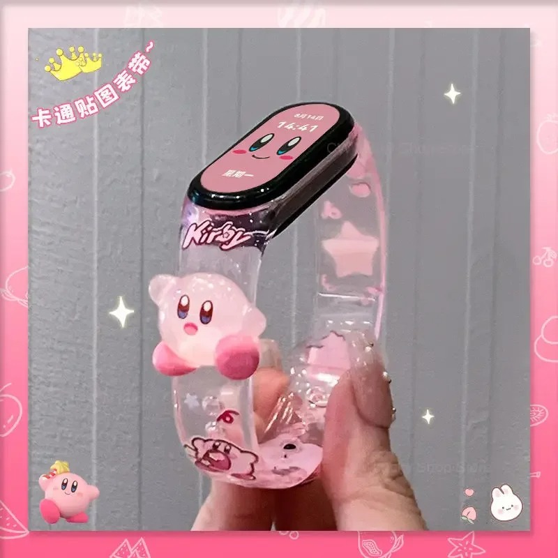 커비 귀여운 스트랩 샤오미 미밴드 5 6 7 8 9 1 - Health Wellness Bracelet 리뷰 및 가격